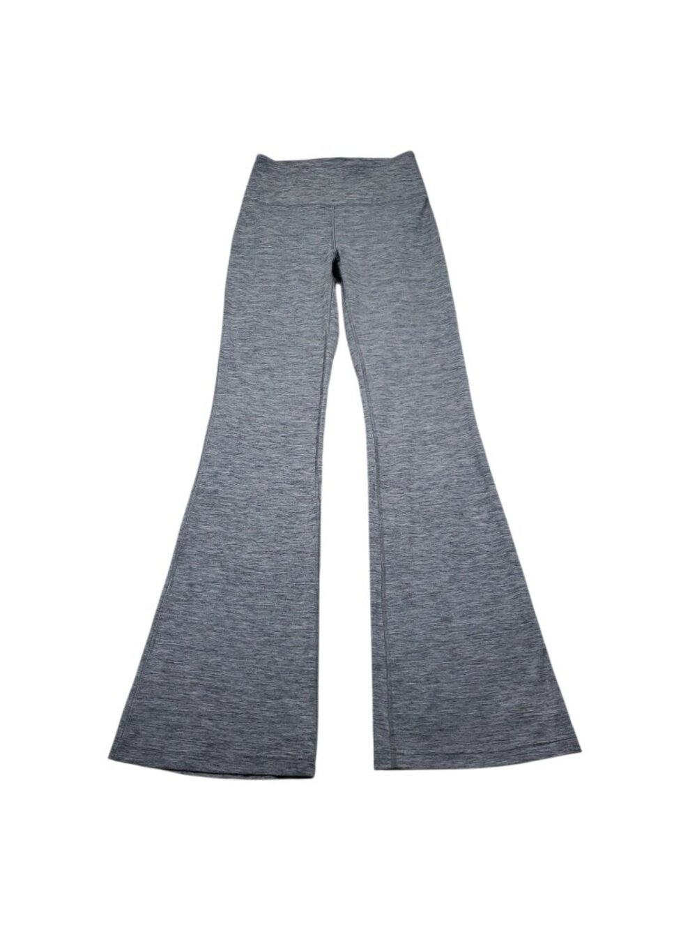 Lululemon Groove Super High Rise Flared Pants Nulu 6 Heathered Graphite Gray